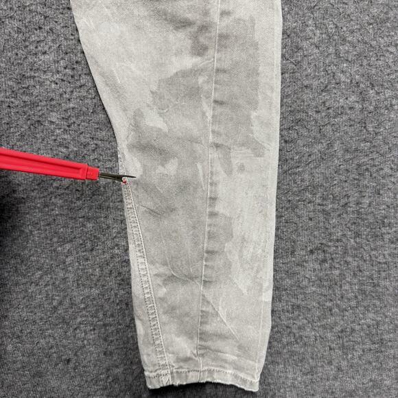 Diesel Fayza Relaxed Boyfriend Low Waist Jeans Womens 30* (tag 26) Gray Thrashed - Picture 13 of 14